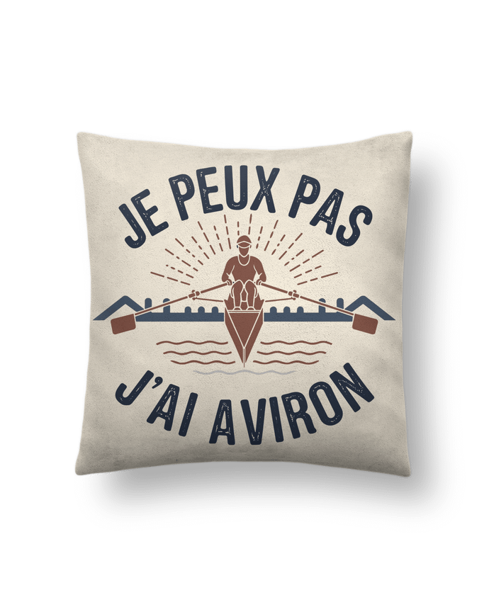 Coussin suédine je peux pas j'ai aviron par bwilfy