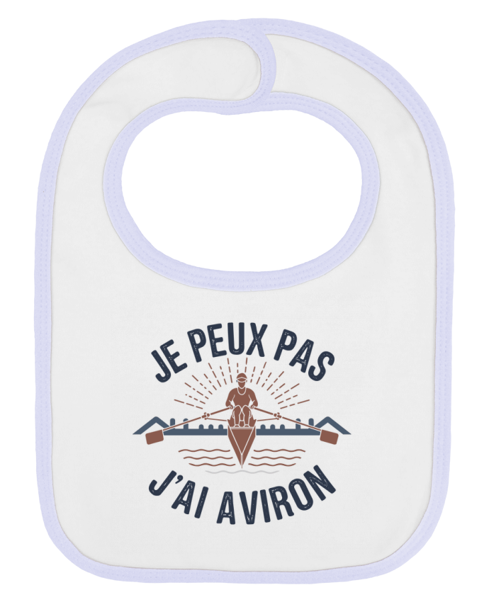 Bavoir bébé uni je peux pas j'ai aviron par bwilfy