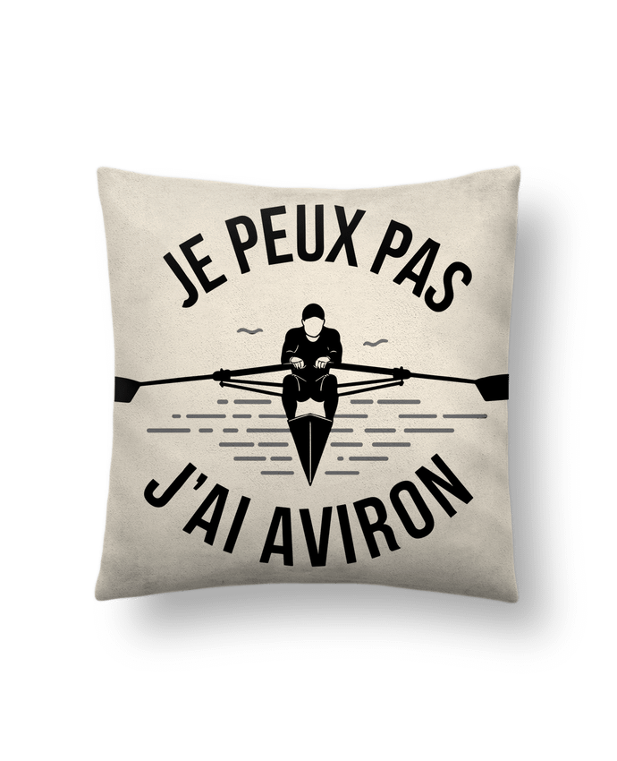 Coussin suédine je peux pas j'ai aviron par bwilfy