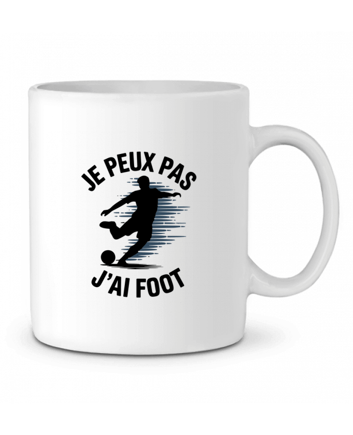Mug  je peux pas j'ai foot par bwilfy