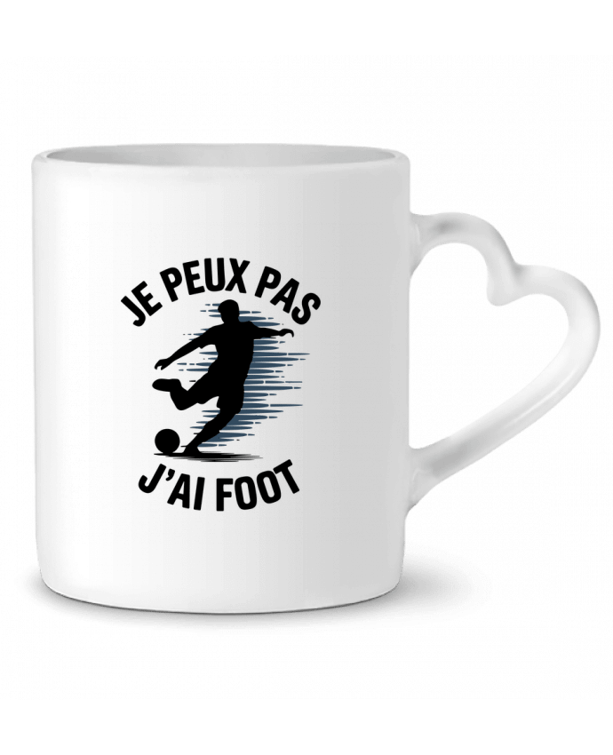 Mug coeur je peux pas j'ai foot par bwilfy