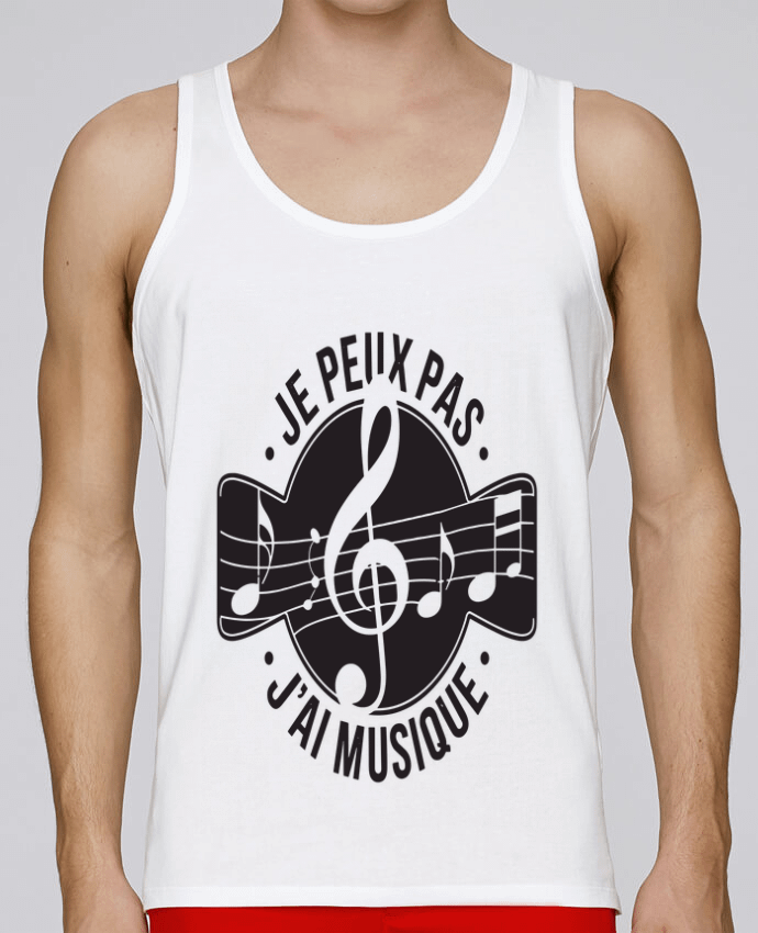 Débardeur homme je peux pas j'ai musique par bwilfy 100% coton bio