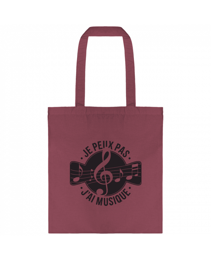 Tote-bag je peux pas j'ai musique par bwilfy