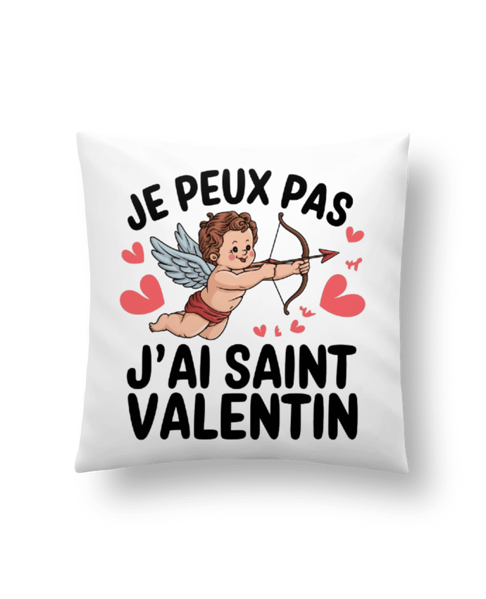 Coussin je peux pas j'ai saint Valentin par bwilfy