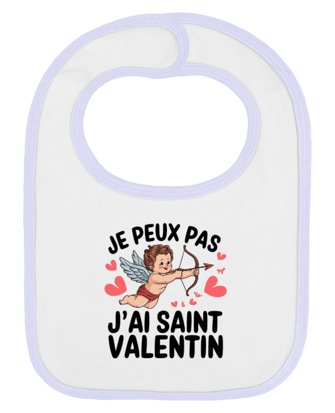 Bavoir bébé uni je peux pas j'ai saint Valentin par bwilfy