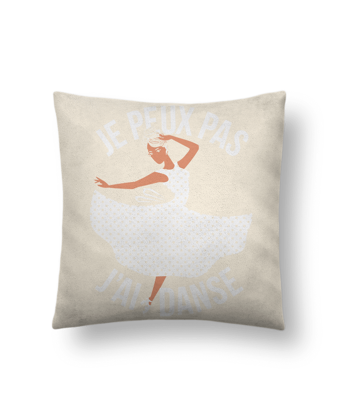 Coussin suédine je peux pas j'ai danse par bwilfy