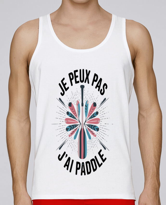 Débardeur homme je peux pas j'ai paddle par bwilfy 100% coton bio