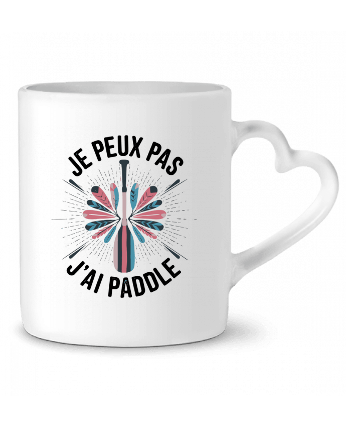 Mug coeur je peux pas j'ai paddle par bwilfy