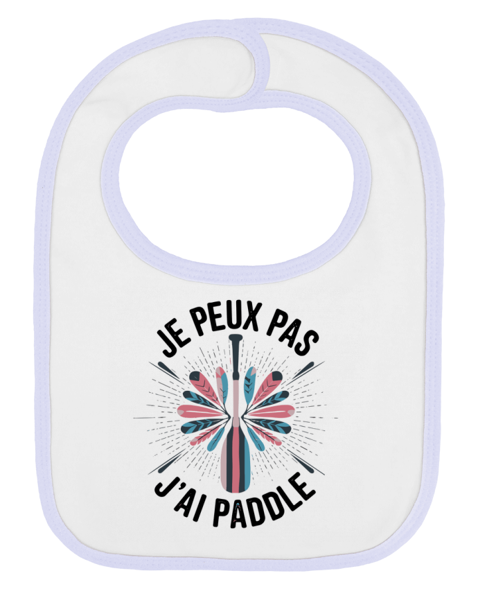 Bavoir bébé uni je peux pas j'ai paddle par bwilfy