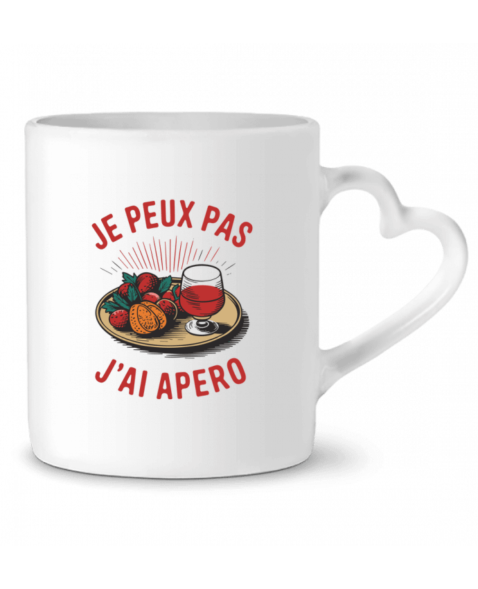 Mug coeur je peux pas j'ai apéro par bwilfy