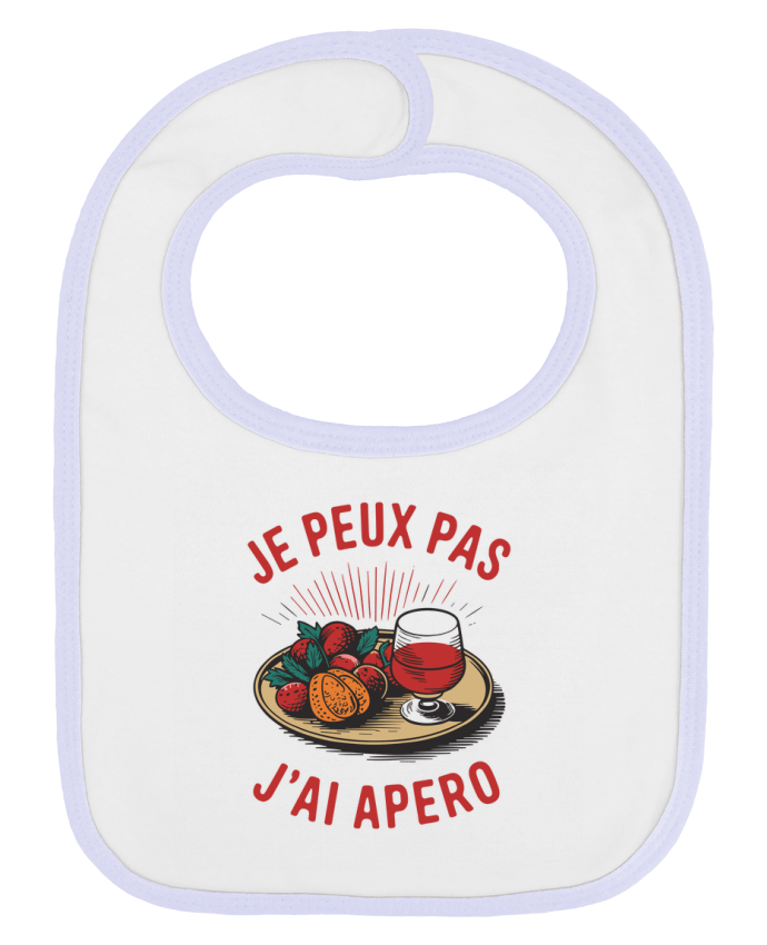Bavoir bébé uni je peux pas j'ai apéro par bwilfy