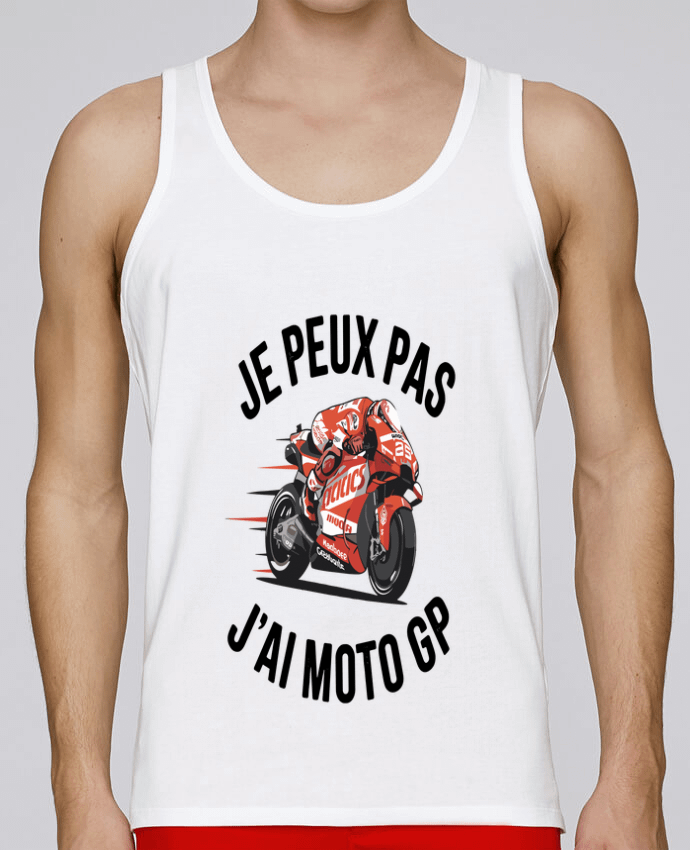 Débardeur homme je peux pas j'ai Motogp par bwilfy 100% coton bio
