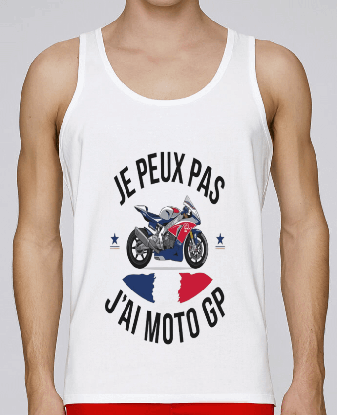 Débardeur homme je peux pas j'ai Motogp par bwilfy 100% coton bio