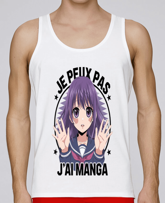 Débardeur homme je peux pas j'ai manga par bwilfy 100% coton bio