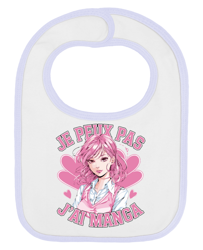 Bavoir bébé uni je peux pas j'ai manga par bwilfy