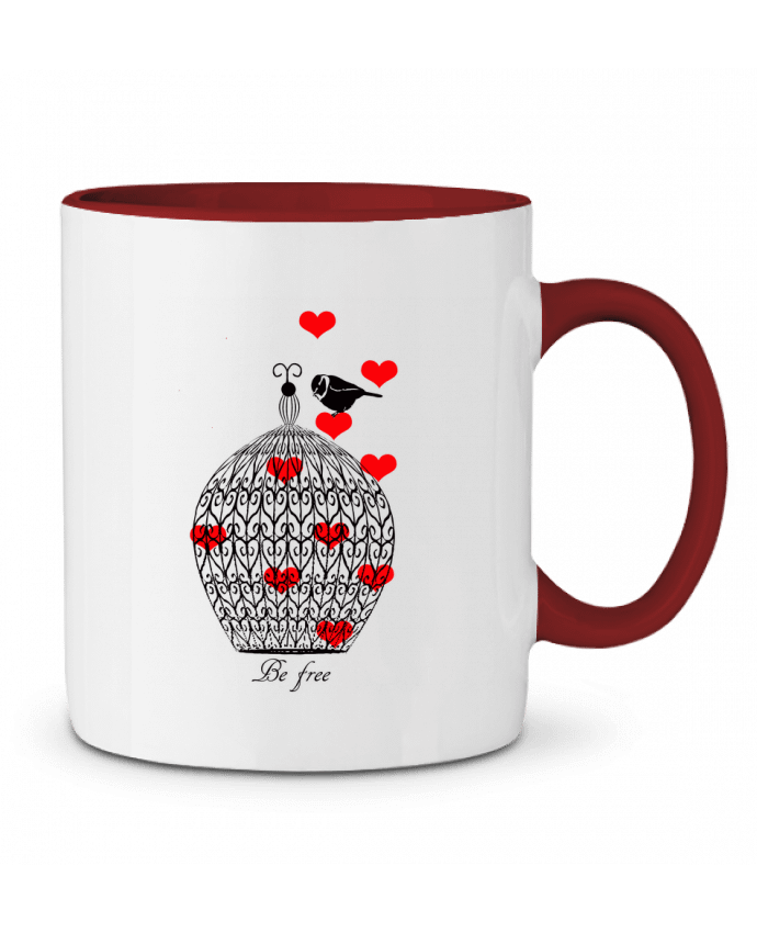 Mug bicolore Be free Les Caprices de Filles