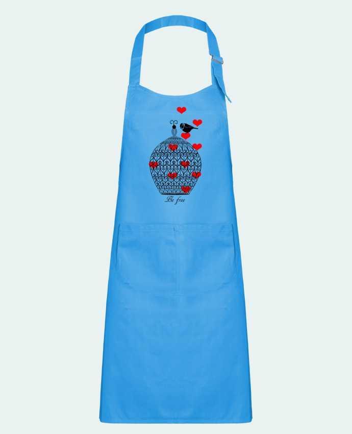 Kids chef pocket apron Be free by Les Caprices de Filles