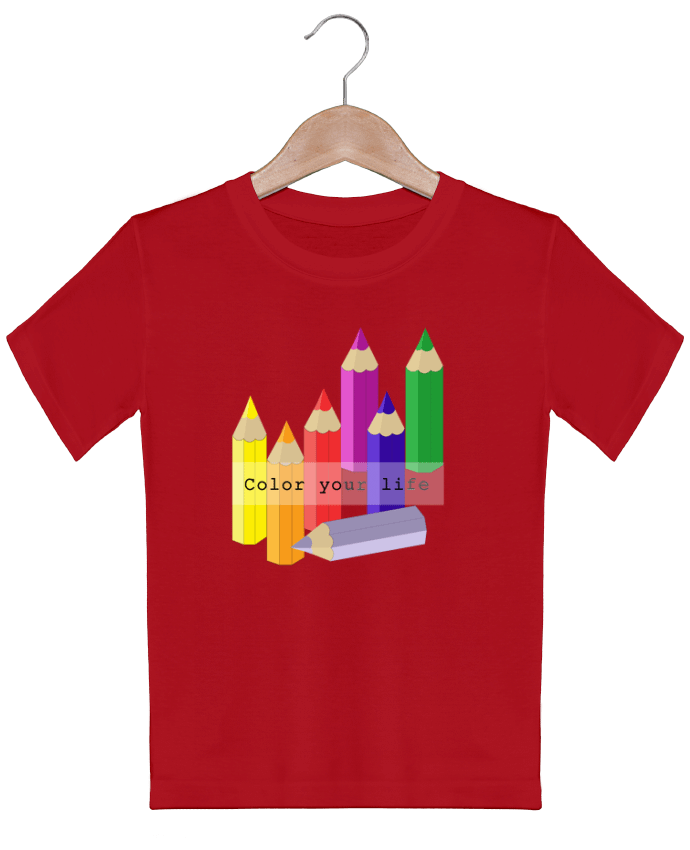 T-shirt garçon motif Color your life Les Caprices de Filles