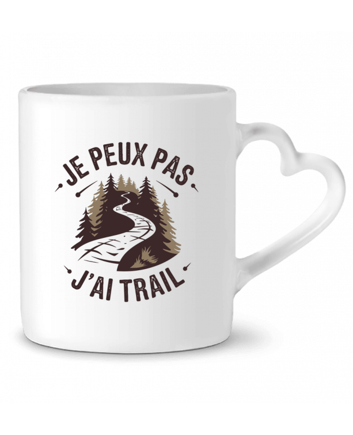 Mug coeur je peux pas j'ai trail par bwilfy