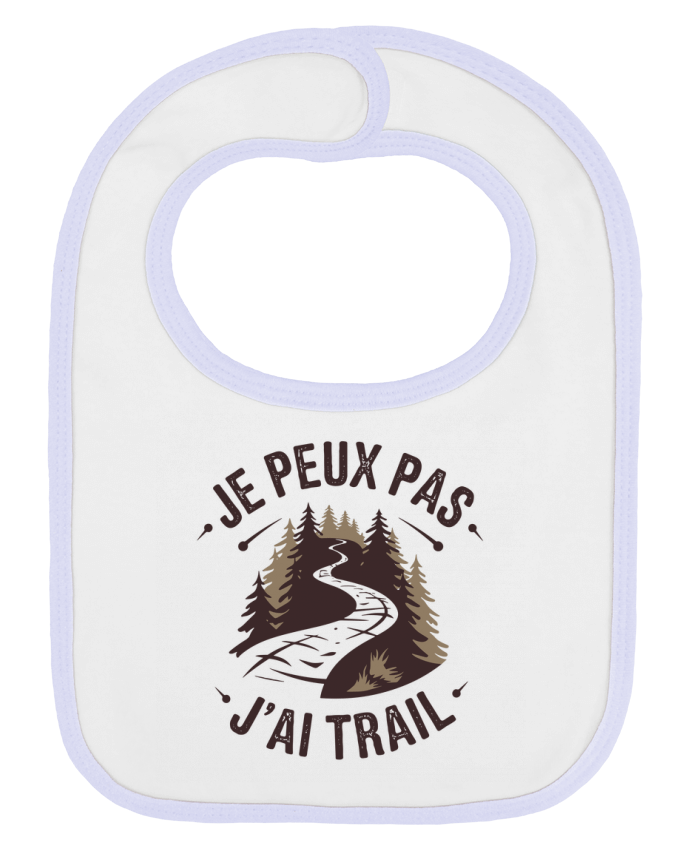 Bavoir bébé uni je peux pas j'ai trail par bwilfy