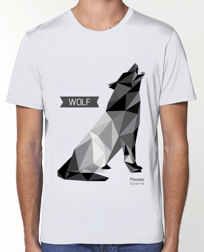 T-Shirt WOLF Origami par Mauvaise Graine