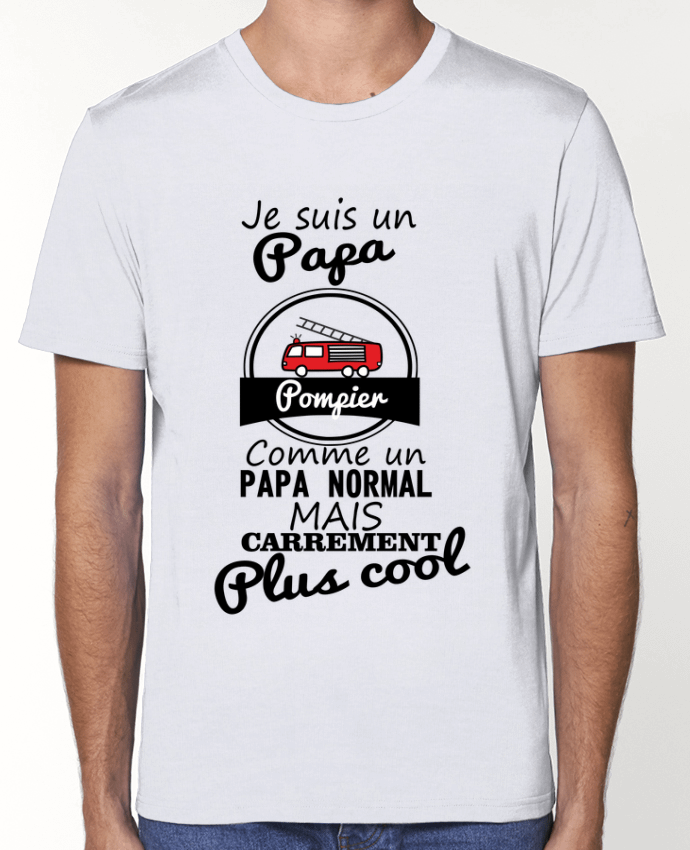 T-Shirt Je suis un papa pompier comme un papa normal mais carrément plus cool par Benichan