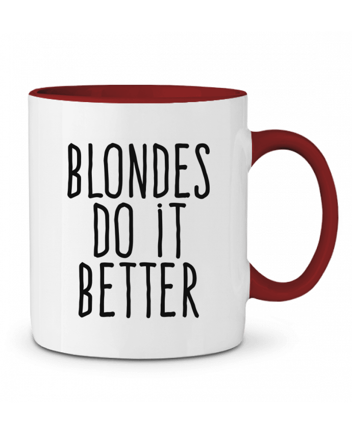 Mug bicolore Blondes do it better justsayin