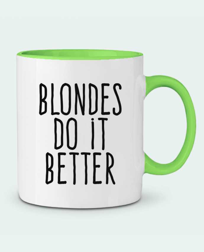 Mug bicolore Blondes do it better justsayin