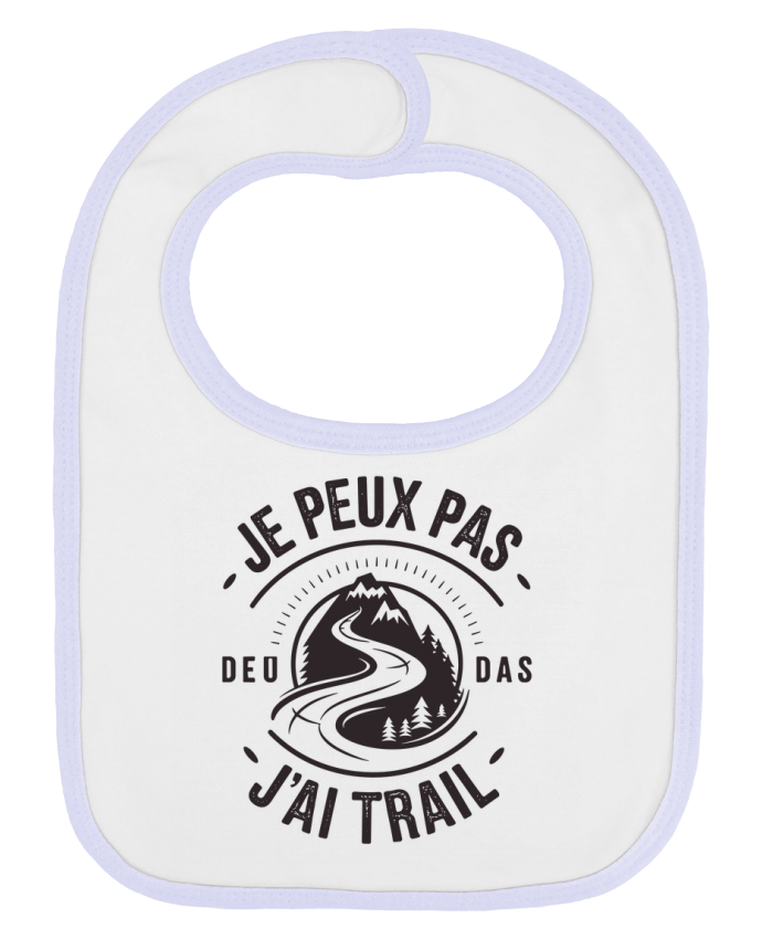 Bavoir bébé uni je peux pas j'ai trail par bwilfy