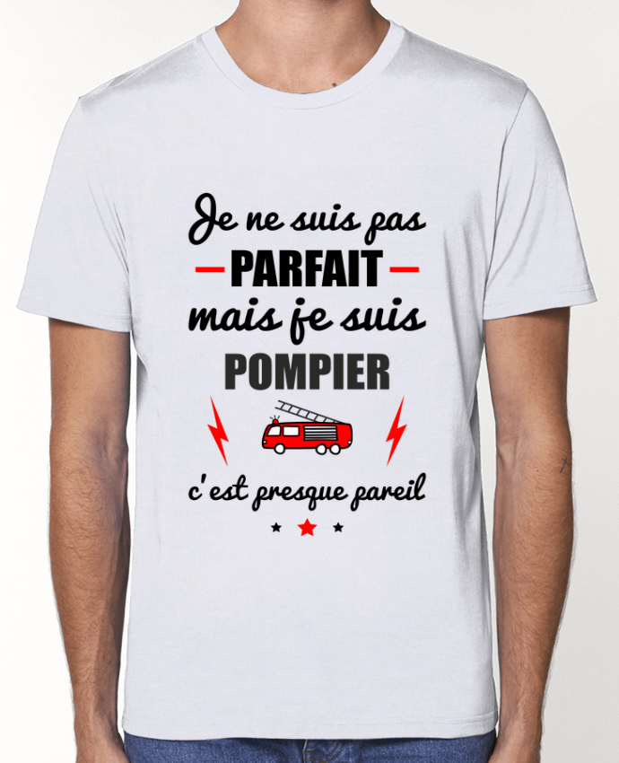 T-Shirt Je ne suis pas parfait mais je suis pompier c'est presque pareil par Benichan