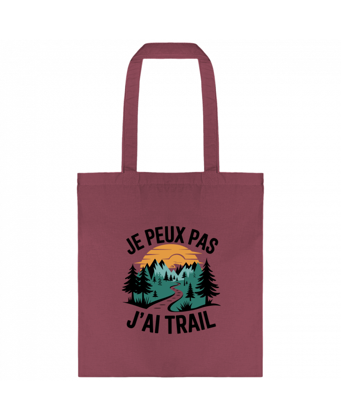 Tote-bag je peux pas j'ai trail par bwilfy