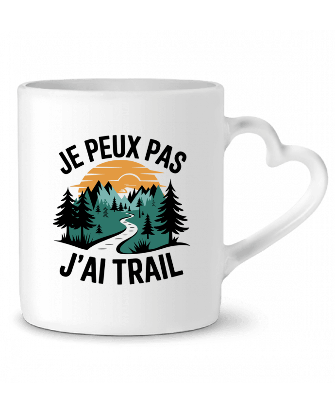 Mug coeur je peux pas j'ai trail par bwilfy