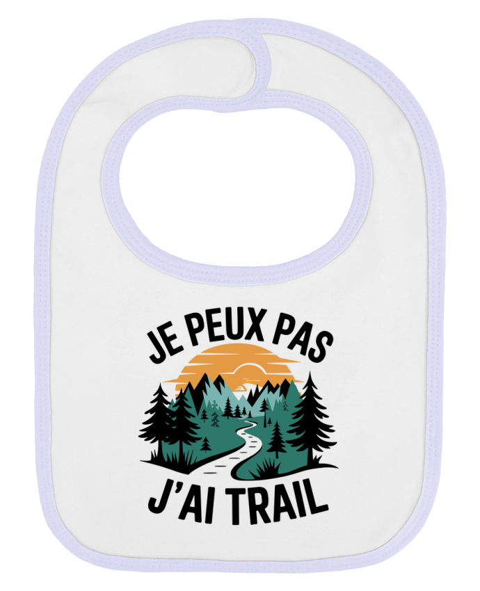 Bavoir bébé uni je peux pas j'ai trail par bwilfy