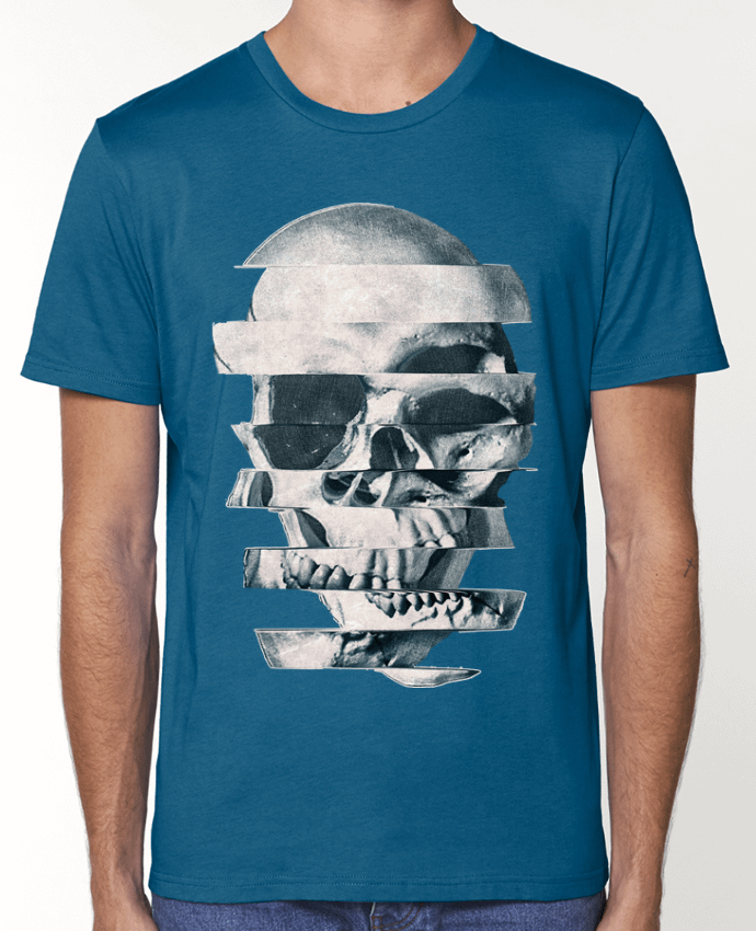 T-Shirt Glitch Skull Mono par ali_gulec