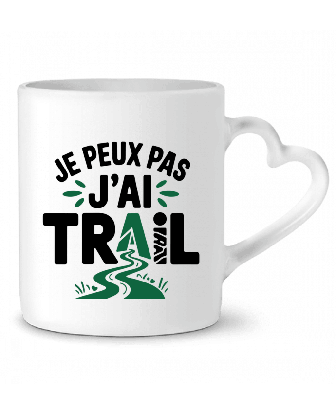 Mug coeur je peux pas j'ai trail par bwilfy