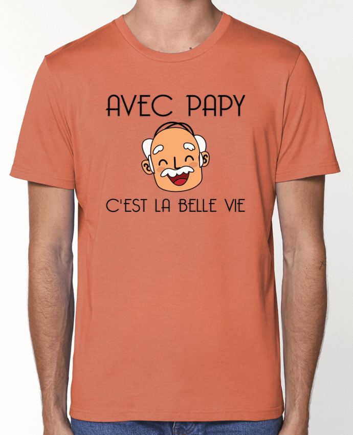 T-shirt écoresponsable Unisexe Avec papy c'est la belle vie ! by tunetoo