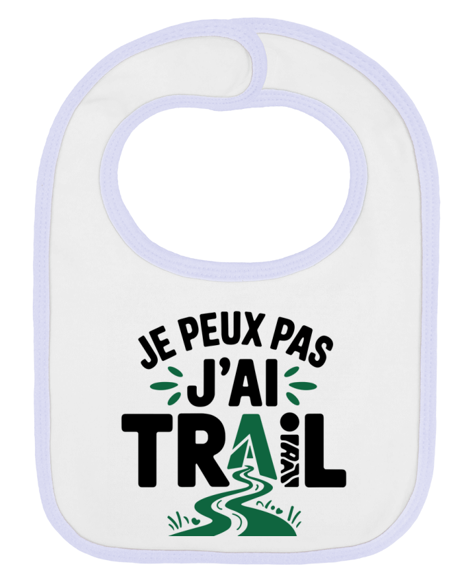 Bavoir bébé uni je peux pas j'ai trail par bwilfy