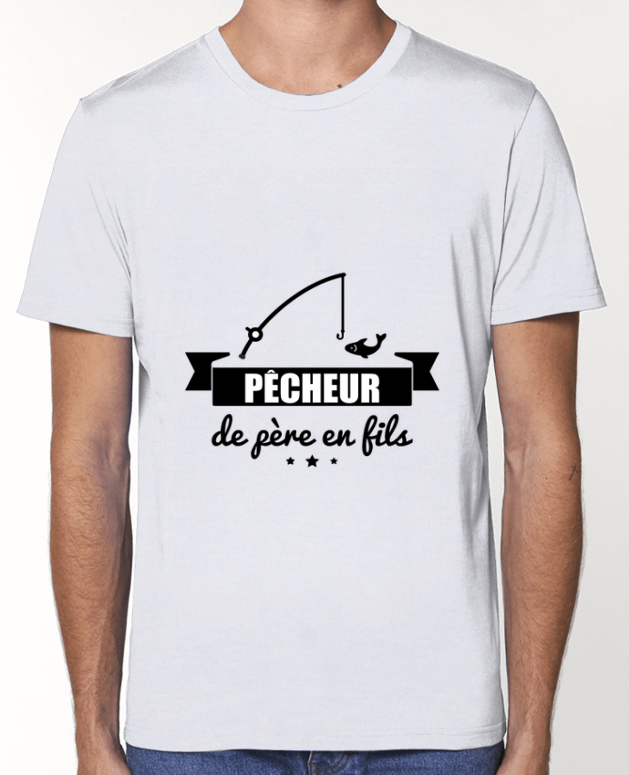 T-shirt écoresponsable Unisexe Pêcheur de père en fils, pêcheur, pêche por Benichan