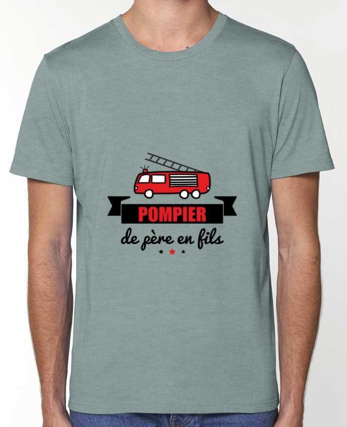 T-Shirt Pompier de père en fils, pompier par Benichan