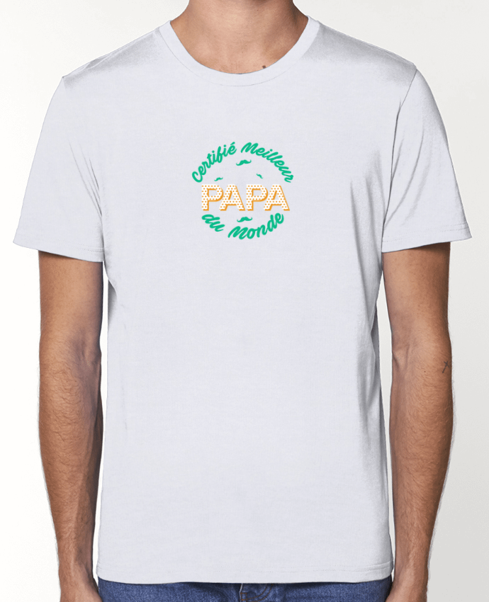 T-Shirt Certifié meilleur papa du monde par tunetoo