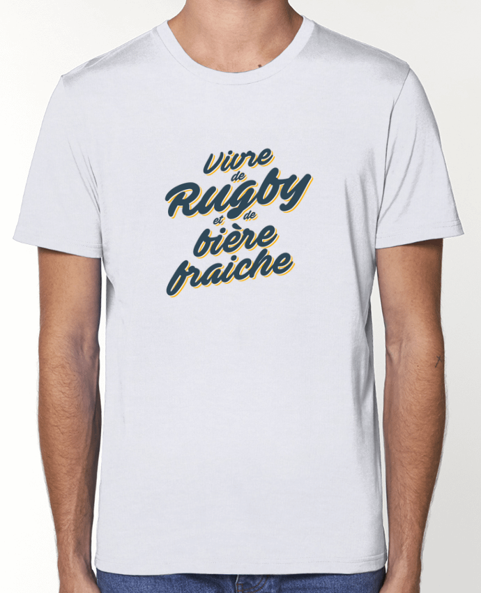 T-Shirt Vivre de rugby et de bière fraîche par tunetoo