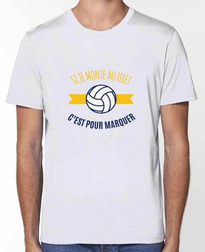T-Shirt Si je monte au filet, c'est pour marquer par tunetoo