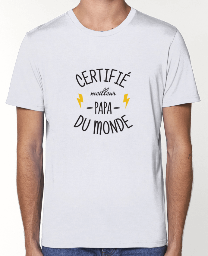 T-Shirt Certifié meilleur papa du monde par tunetoo
