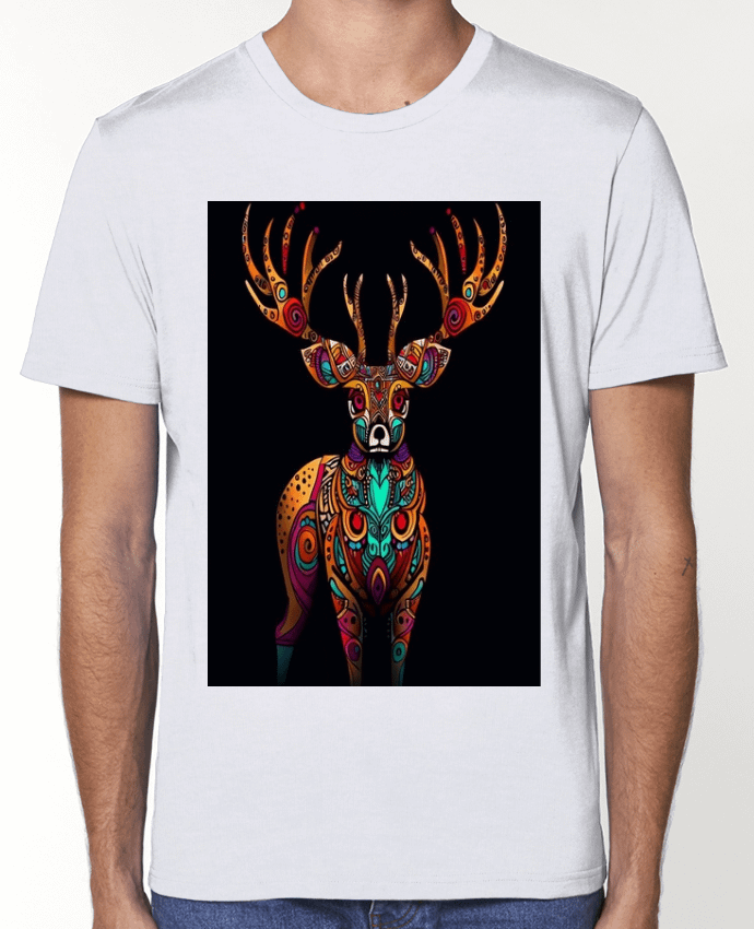 T-Shirt Venado arte wixárika Nayarit par Xavi Flores