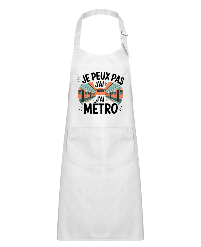 Tablier Enfant je peux pas j'ai metro par bwilfy