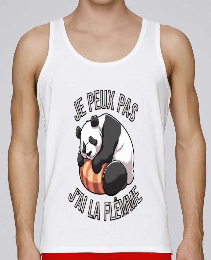 Débardeur homme je peux pas j'ai la flemme par bwilfy 100% coton bio