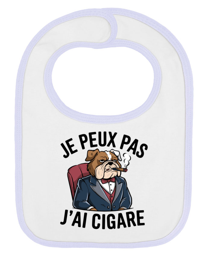 Bavoir bébé uni je peux pas j'ai cigare par bwilfy