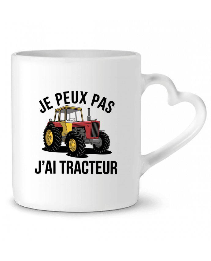 Mug coeur je peux pas j'ai tracteur par bwilfy