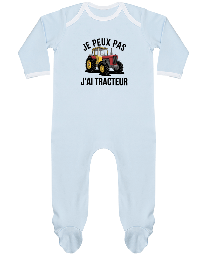 Body Pyjama Bébé je peux pas j'ai tracteur par bwilfy