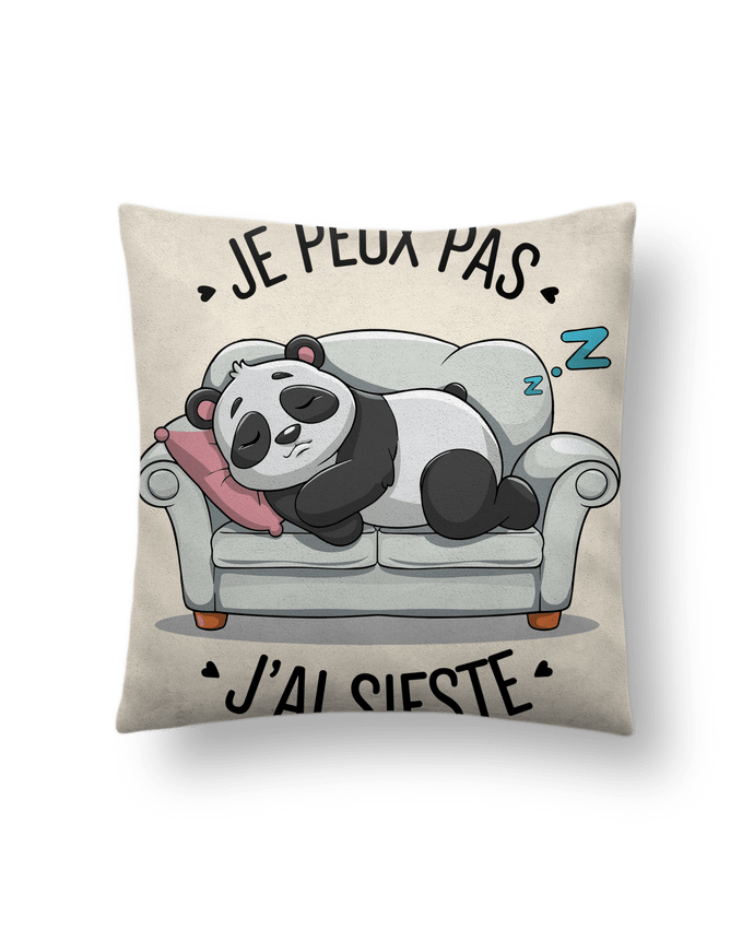 Coussin suédine je peux pas j'ai sieste par bwilfy